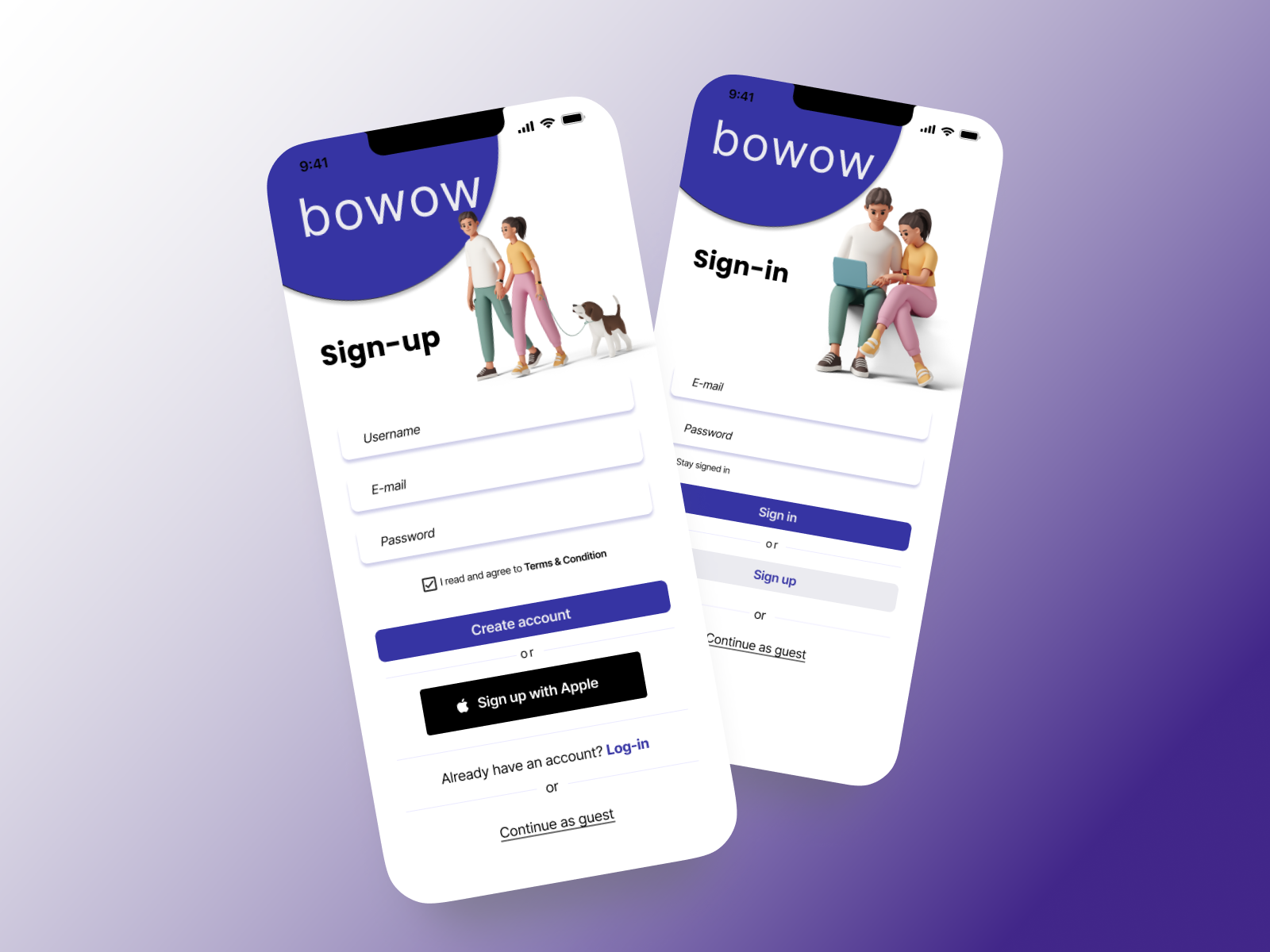 BOWOW: Dog-walking mobile app